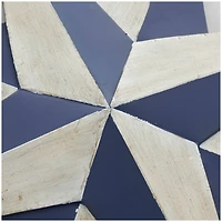 Blue & Cream Distressed Compass Wall Décor