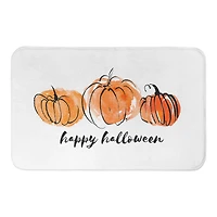 Happy Halloween Pumpkins Bath Mat