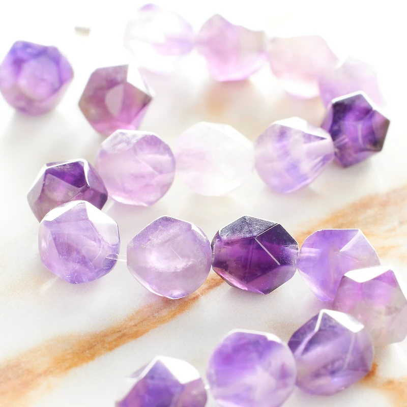 Purple Amethyst Faceted Beads by Bead Landing™, 8mm