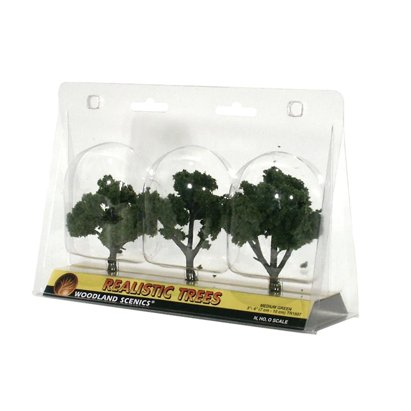 Woodland Scenics® 4'' Medium Green Ready Made Realistic Trees