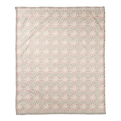 Peppermint Candy 50x60 Coral Fleece Blanket