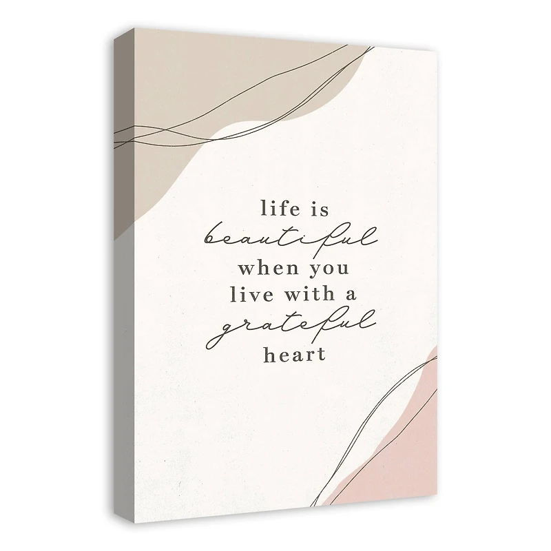 Grateful Heart 16" x 24" Canvas Wall Art
