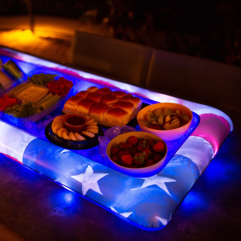 PoolCandy Illuminated Stars & Stripes LED Buffet Cooler