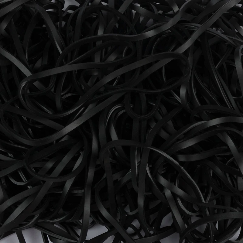 JAM Paper Size 117B Black Rubber Bands, 100ct.
