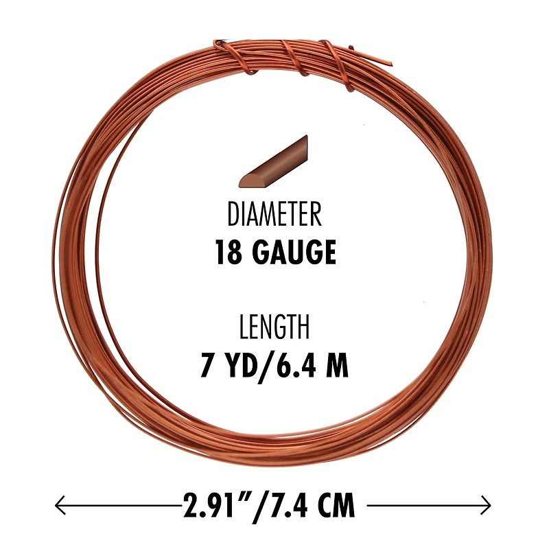 The Beadsmith® Wire Elements™ Gauge Tarnish Resistant Half Round Soft Temper Wire