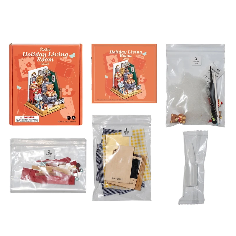 Rolife® Holiday Living Room DIY Miniature Kit