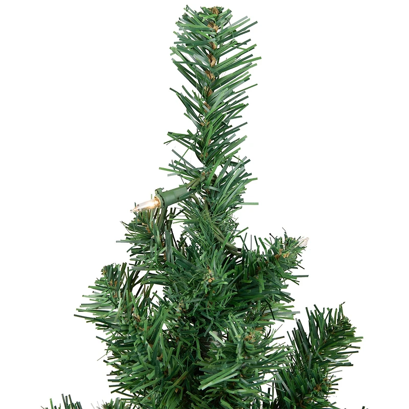 3ft. Pre-Lit Green Niagara Pine Artificial Christmas Tree, Clear Lights