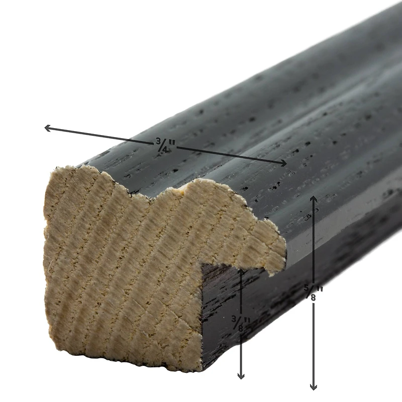 Craig Frames 4 Pack: Wiltshire 200 Ebony Picture Frame with Mat