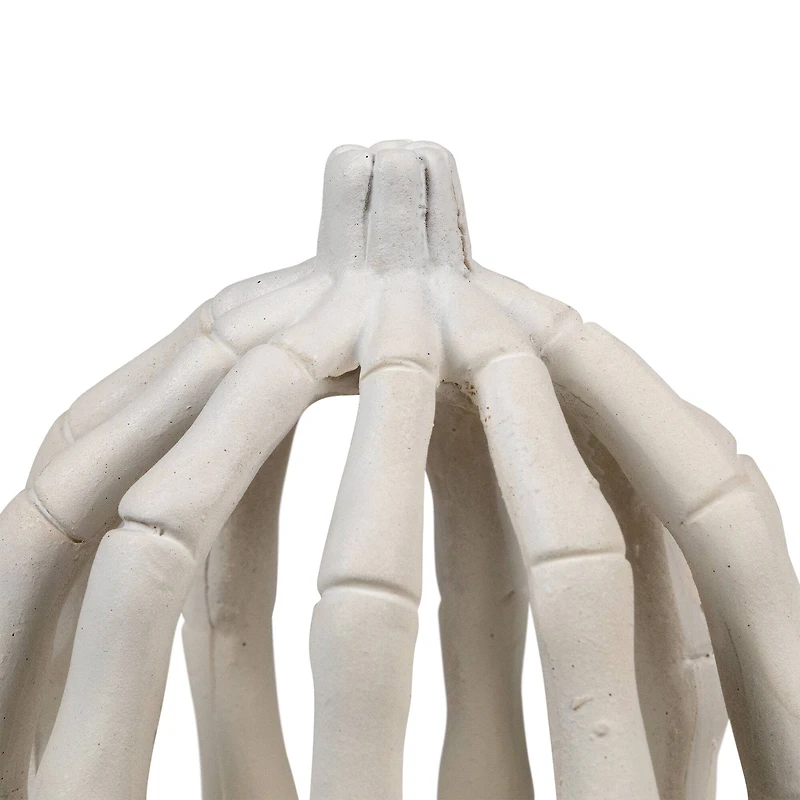 7" LED Lighted Skeleton Pumpkin