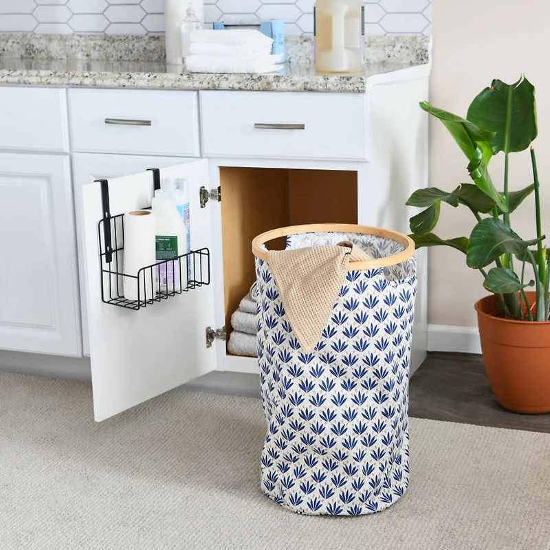 Household Essentials Krush Bamboo Rimmed Hamper (Round