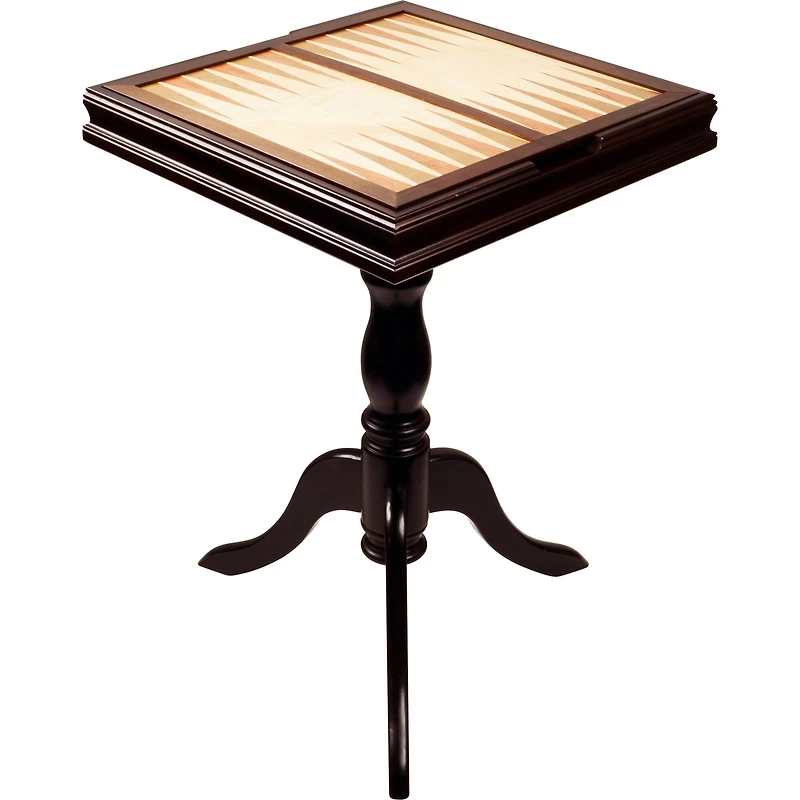 Toy Time Chess & Backgammon Pedestal End Table