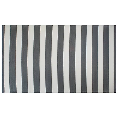 DII® Gray & White Stripe Outdoor Rug, 4ft. x 6ft.