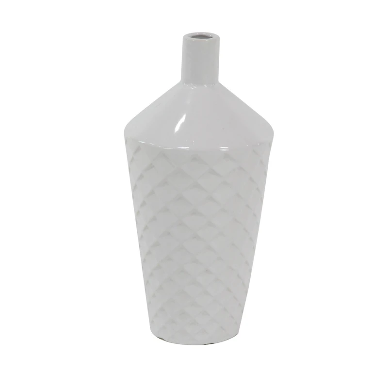 White Porcelain Modern Vase Set
