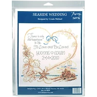 Imaginating Seaside Wedding Record Counted Cross Stitch Kit