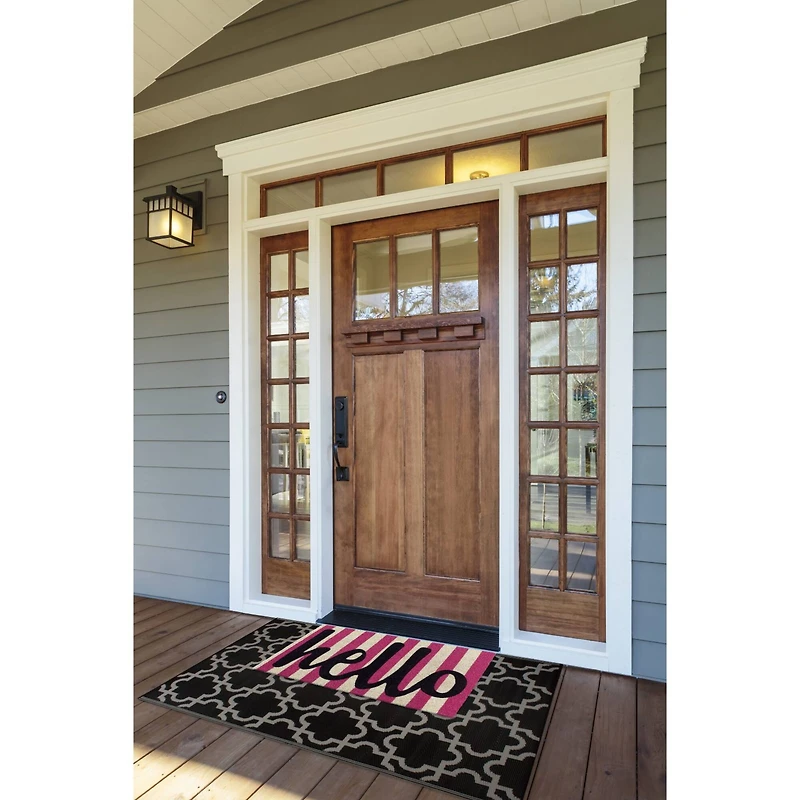 DII® Hello Stripes Doormat
