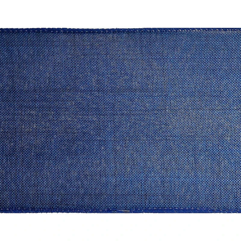 12 Pack: 4" x 18ft. Faux Linen Wired Ribbon by Celebrate It™ Décor