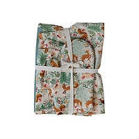 Hello Honey® Cotton Child Woodland Flora & Fauna Pattern Apron Set