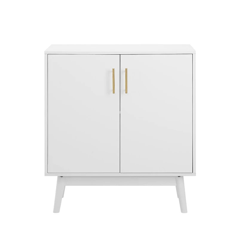 Walker Edison White Mid-Century Modern Accent Cabinet