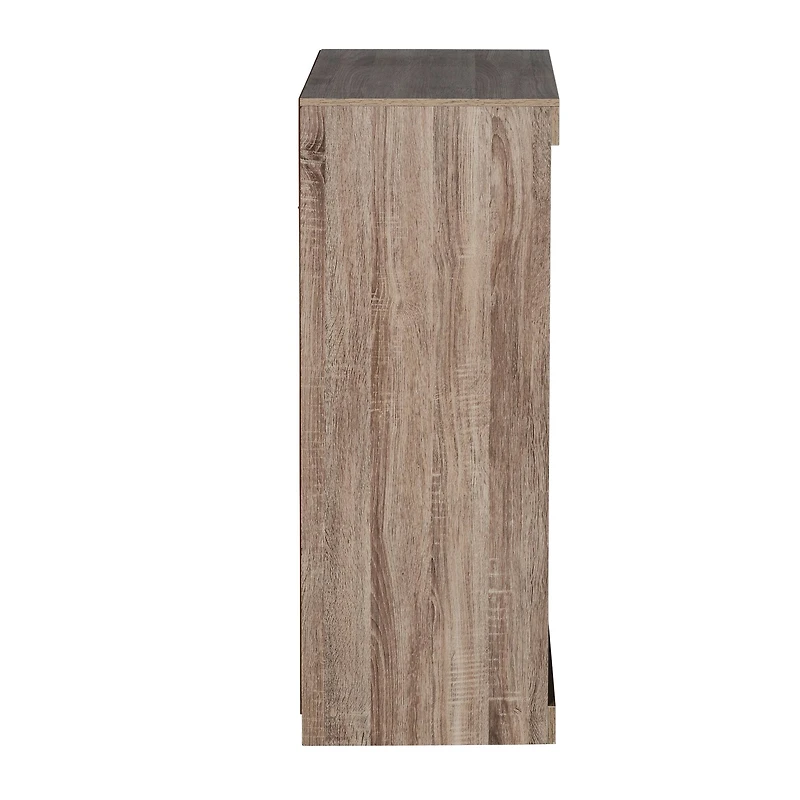 Honey Can Do Brown Freestanding Stackable Shelf Unit with 2 Shelves & Wood Finish