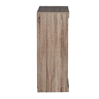 Honey Can Do Brown Freestanding Stackable Shelf Unit with 2 Shelves & Wood Finish