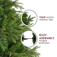 6.5ft. Unlit Green Roosevelt Fir Artificial Christmas Tree