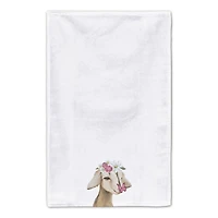 Cute Baby Goat Butterfly Flowers 16" x 25" Towel Set