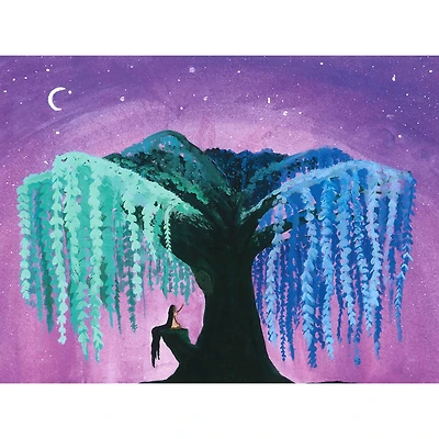 Sparkly Selections Blue Willow Tree by Local Utah Artist Rachel H. Diamond Art Kit