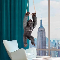 Design Toscano 24" Swinging Great Ape Jungle Monster Hanging Gorilla Sculpture