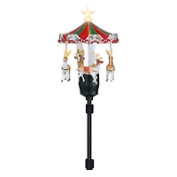 11" Animated Carousel Christmas Tree Topper