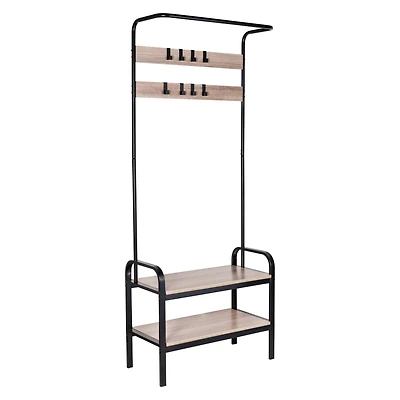 Honey Can Do Willow Gray Entryway Bench