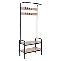 Honey Can Do Willow Gray Entryway Bench