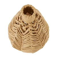 17" Brown Seagrass Handmade Woven Vase