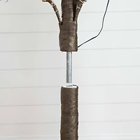 6ft. Pre-Lit Artificial Christmas Twig Tree, Warm White LED Lights