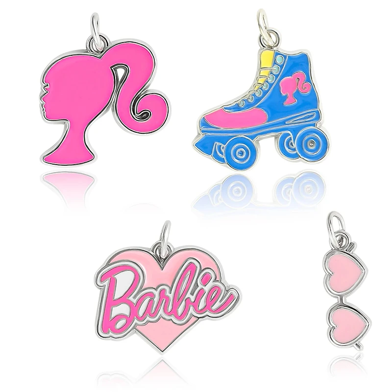 Barbie™ 4-Piece Enamel Charm Set
