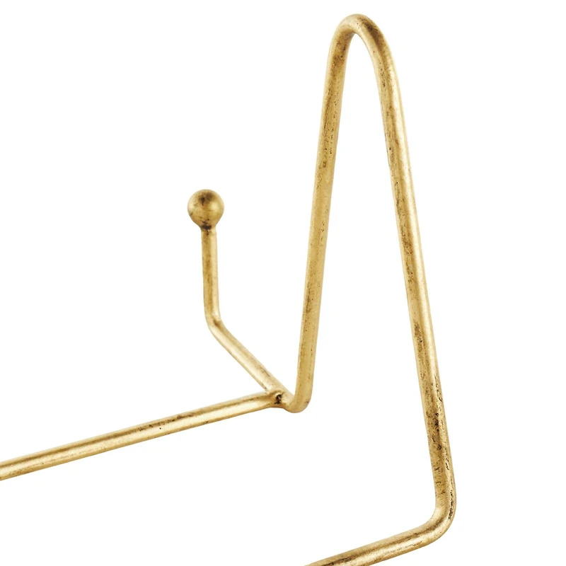 Gold Metal Wide Triangle Display Easel Set