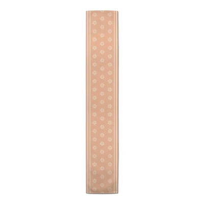 Pink Mudcloth Crosses Indoor/Outdoor Table Runner