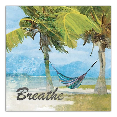 Breathe Hammock 16" x 16" Canvas Wall Art