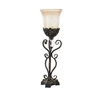 Set of 2" Brown Metal Mediterranean Uplight