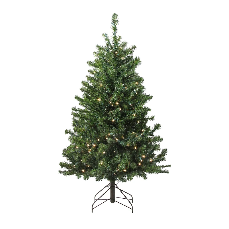 4ft. Pre-Lit Medium Canadian Pine Artificial Christmas Tree with Candlelight LED Lights