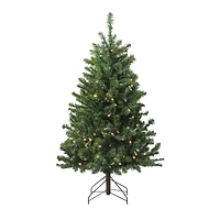 4ft. Pre-Lit Medium Canadian Pine Artificial Christmas Tree with Candlelight LED Lights