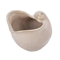 Hello Honey® 5" White Stoneware Shell Planter
