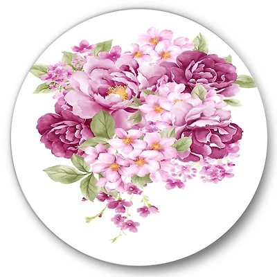 Designart - Pink Retro Flowers