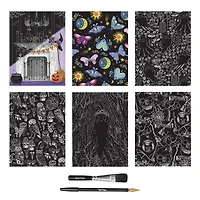 Brea Reese™ 9" x 12" Glam Ghosts Scratch Art Paper Pad