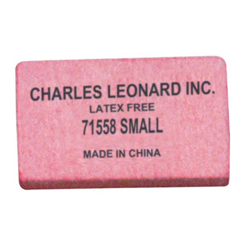 Charles Leonard Synthetic Pink Pencil Eraser Block