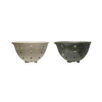 Hello Honey® Glazed Spouted Stoneware Berry Bowls Set, 2ct.