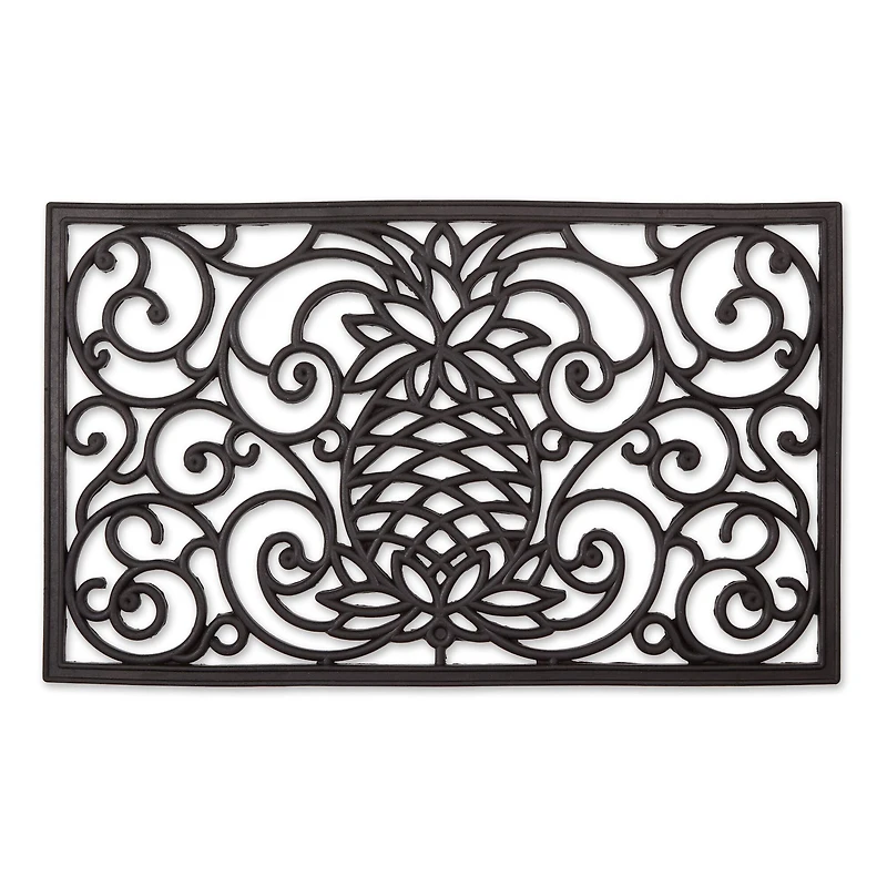 DII® Pineapple Scroll Rubber Doormat