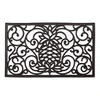 DII® Pineapple Scroll Rubber Doormat