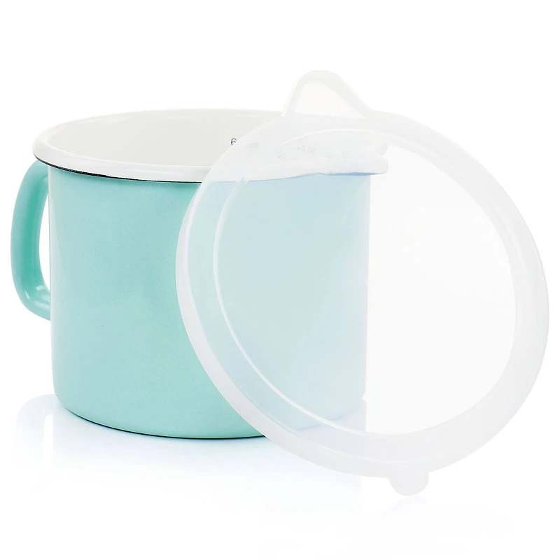 Martha Stewart 6 Cup Turquoise Enamel on Steel Measuring Cup