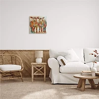 Stupell Industries Abstract Sheep Pair Contemporary Rustic Patchwork Pattern Canvas Wall Art