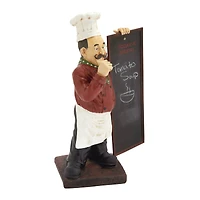 3ft. Multi Polystone Traditional Chef Chalkboard Sign